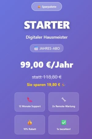 digitaler hausmeister starter (jahres abo)